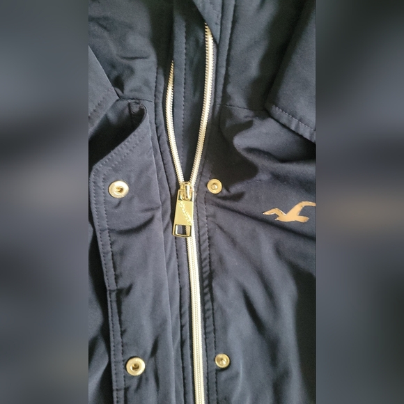 Women's Hollister Size S Sherpa Lined Navy Jacket All-Weather Collection - Picture 7 of 16